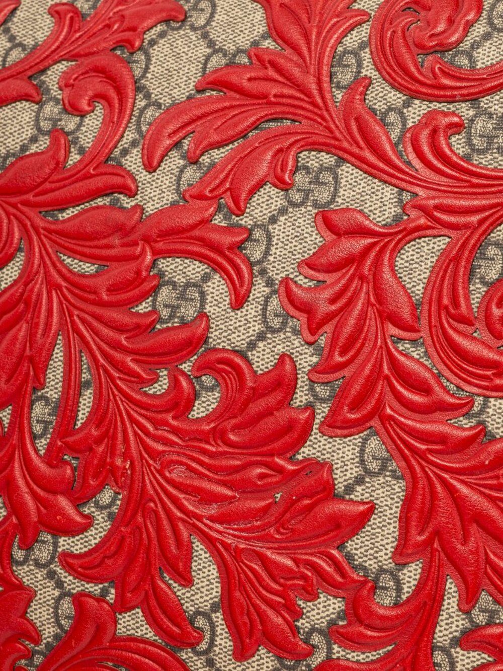 Gucci Dionysus Red Arabesque & GG Supreme Shoulder Bag - Picture 9 of 14